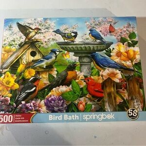 Springbok Bird Bath Jigsaw Puzzle 500 Pieces